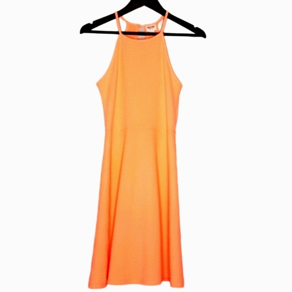 Mossimo Halter Light Orange/ Coral Dress - Picture 1 of 9